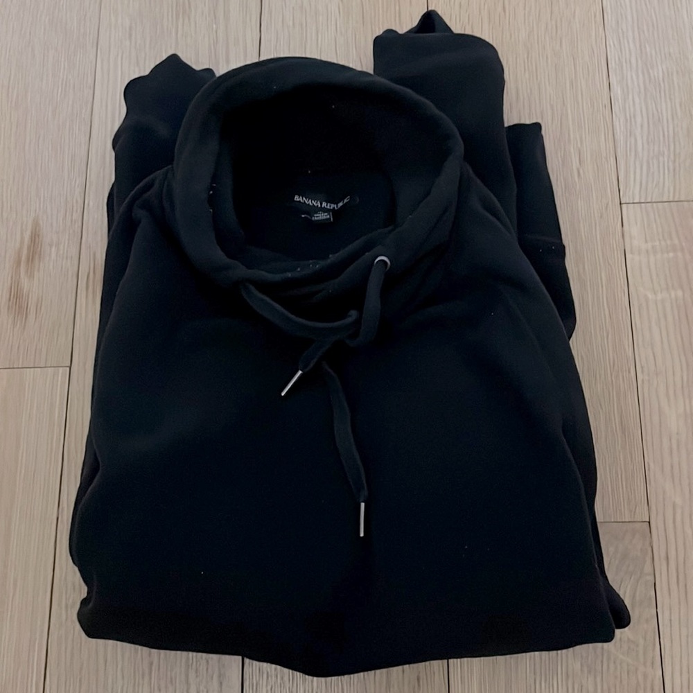 Banana Republic Mock Neck Fleece Hoodie - size M